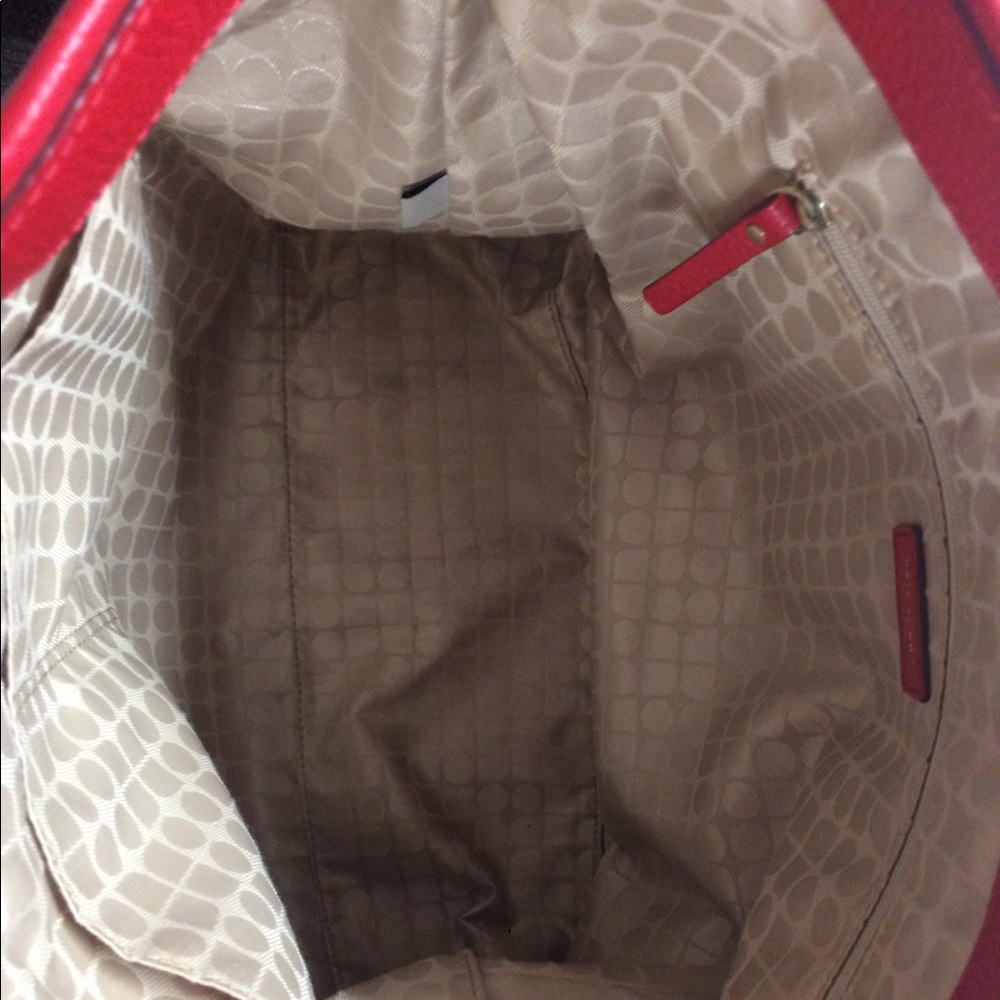 Kate Spade Red Leather Tote - Picture 4 of 7
